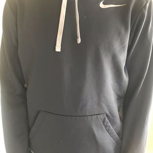 Nike Men’s navy hooded sweatshirt.